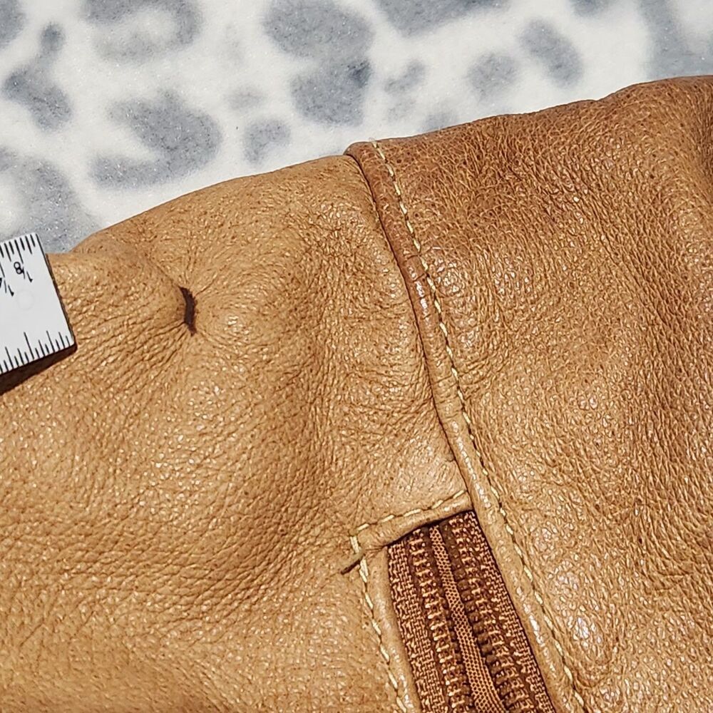 Frankie Johnnie Leather Handbag Size 12x8x5 Brown Shoulder Bag - Picture 6 of 16